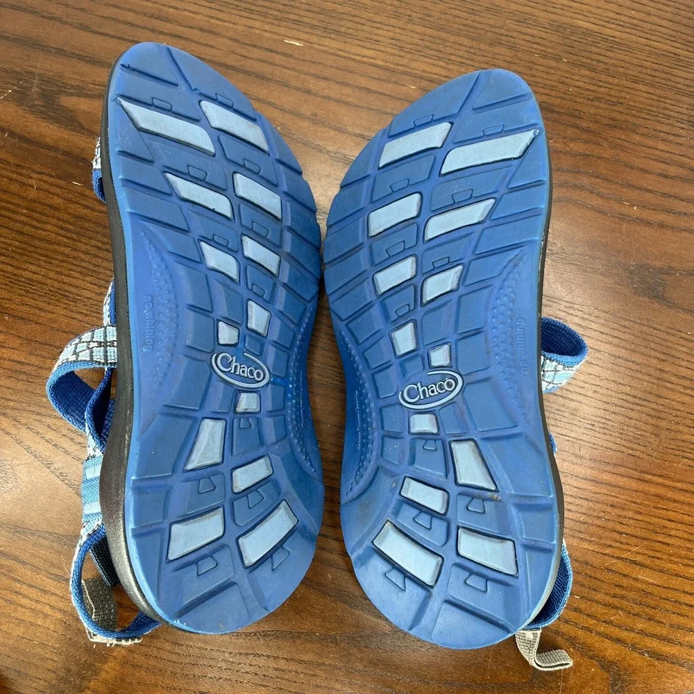 Chaco Z1 EcoTread Sandals Youth Kids 3 Blue Strappy Sport Hiking Outdoor J180061